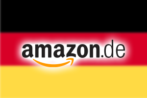Amazon Deutschland - Deutsche Flagge mit Amazon-Logo